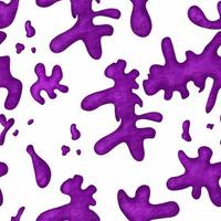 Seamless Pattern Abstract Amorphous Purple Blots on white Background Modern Pattern vector