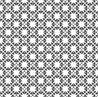 Black and white seamless pattern texture. Greyscale ornamental graphic design. Mosaic ornaments. vector