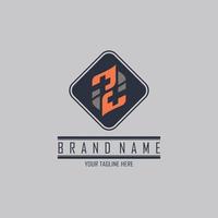 modern monogram logo template design for brand or company and other vector