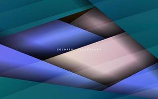 Abstract overlap layer blue background vector