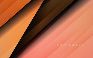 Abstract brown overlap layer papercut background vector