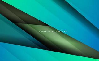 Abstract gradient green light background vector