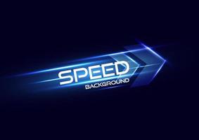 Abstract modern speed light arrow effect on black background vector illustration.