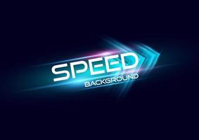 Abstract modern speed light arrow line effect on black background vector illustration.