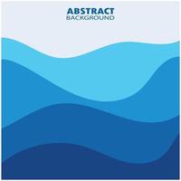 Abstract Water wave design background vector