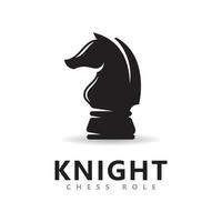vector de logotipo de papel de caballero de ajedrez, iconos de vector de pieza de ajedrez
