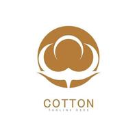 Cotton logo vector template design