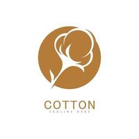diseño de plantilla de vector de logotipo de algodón