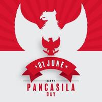 Pancasila Day Indonesian national holiday vector