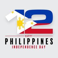 Día de la Independencia de Filipinas vector