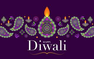 Happy Diwali, Deepavali or Dipavali the festival vector