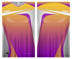 jersey sport shirt template design for soccer sport, basket ball, running uniform in front view, back view. shirt mockup vector, design very simple and easy to custom vector