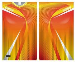 jersey sport shirt template design for soccer sport, basket ball, running uniform in front view, back view. shirt mockup vector, design very simple and easy to custom vector