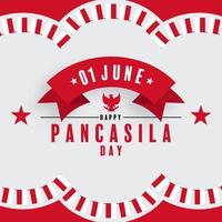 Pancasila Day Indonesian national holiday vector