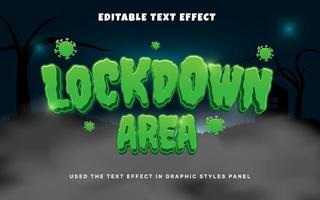 scary text effect vector