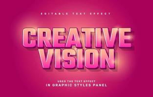 Creative editable text effect template vector