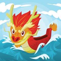 Dragon Boat Festival Concept vector