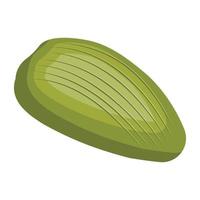 Premium isometric icon of pistachio vector