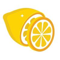 Easy to use isometric icon of citrus vector