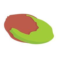 Premium isometric icon of pistachio vector