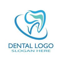 Ilustración de vector de plantilla de logotipo dental