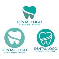 Ilustración de vector de plantilla de logotipo dental