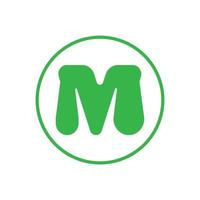 M Letter Logo Template vector