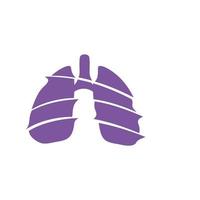 lung logo design vector for your business