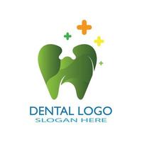 Ilustración de vector de plantilla de logotipo dental