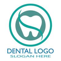 Ilustración de vector de plantilla de logotipo dental