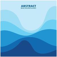 Abstract Water wave design background vector