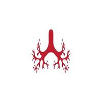 lung logo design vector for your business
