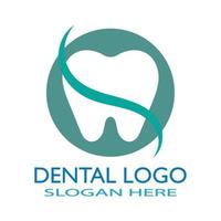 Ilustración de vector de plantilla de logotipo dental