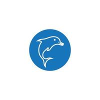 dolphin icon logo design vector