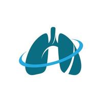 lung logo design vector for your business