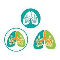 vector de diseño de logotipo de pulmón para su negocio