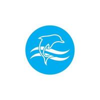 dolphin icon logo design vector