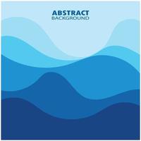 Abstract Water wave design background vector