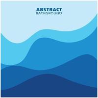 Abstract Water wave design background vector