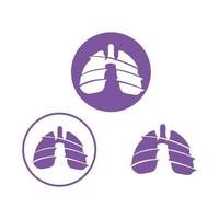 lung logo design vector for your business