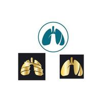 lung logo design vector for your business