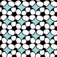 Seamless pattern with soccer ball. Doodle vector illustration with football ball. Colored football background