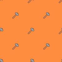 Seamless vector pattern with construction hammer. Colored construction tools background. Doodle construction pattern