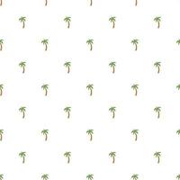 Seamless palm pattern. Colored palm background. Doodle tropic pattern with green palms. Vintage palms pattern vector