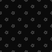 Seamless floral vector pattern. Doodle vector with floral pattern on black background. Vintage floral pattern, sweet elements background for your project, menu, cafe shop