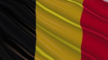 Belgium flag loop animation video