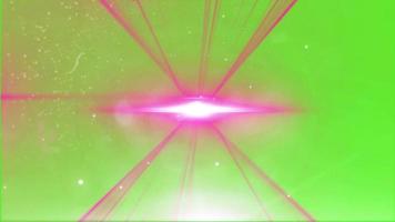 Pink laser beam light