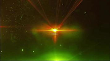 Gold laser beam light video