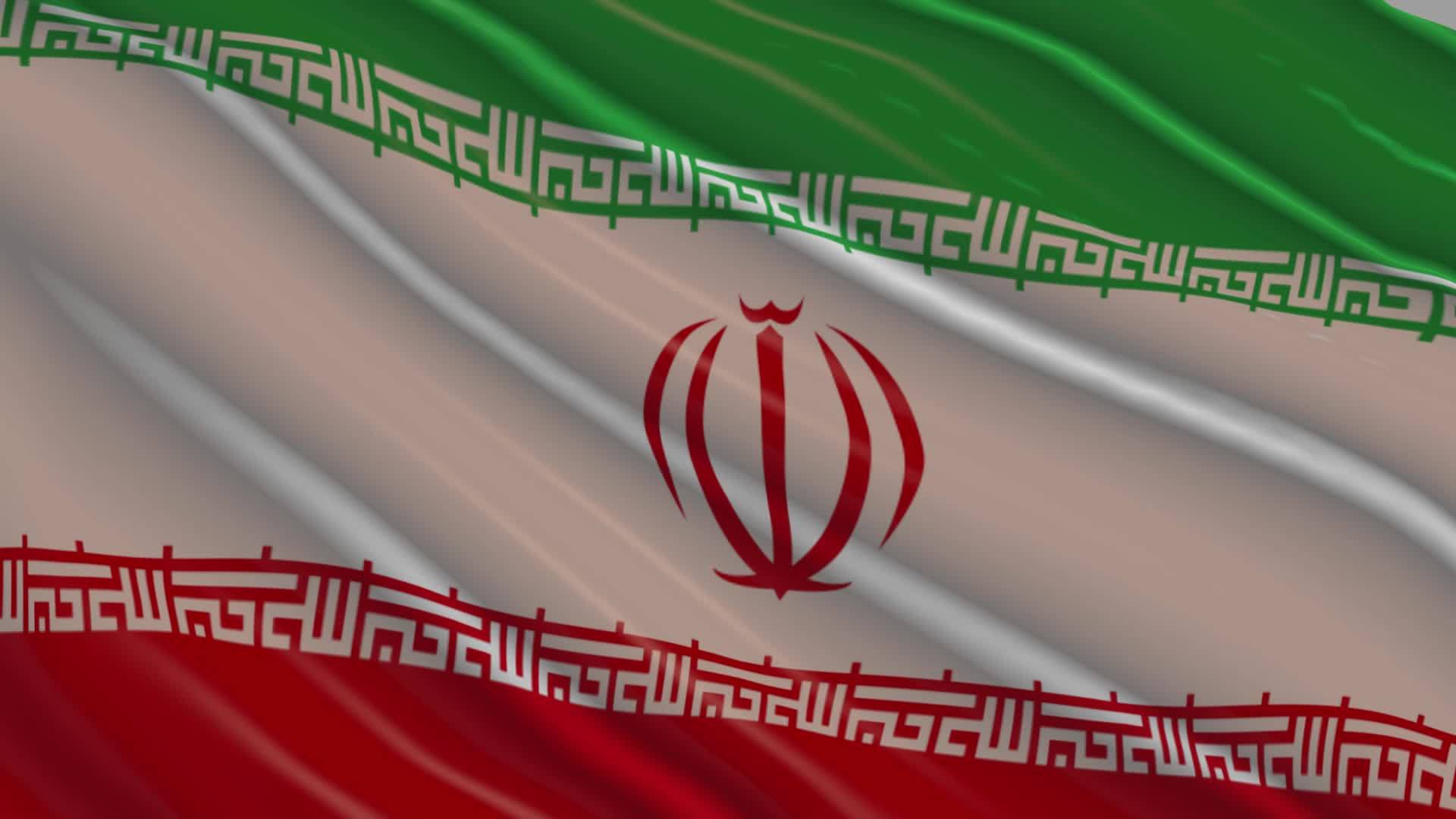 Iran flag loop animation 7698022 Stock Video at Vecteezy