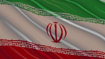 Iran flag loop animation video